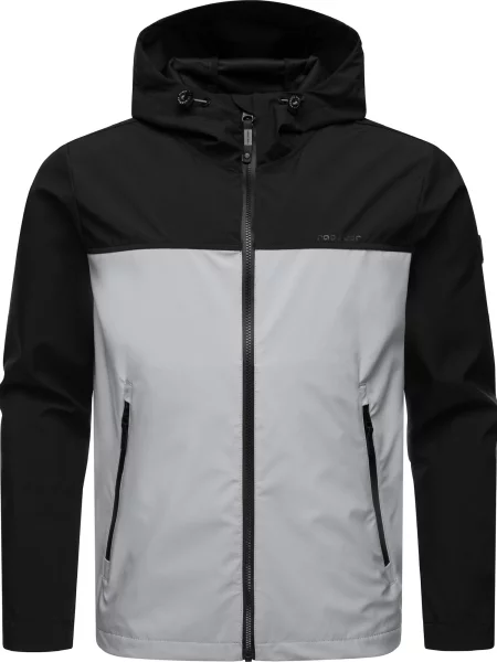 Ragwear Geacă funcțională gri deschis negru