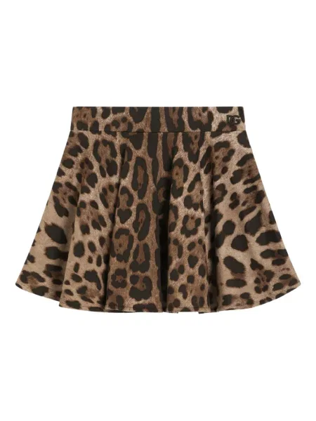 Spódnica dziecięca Dolce And Gabbana brązowa