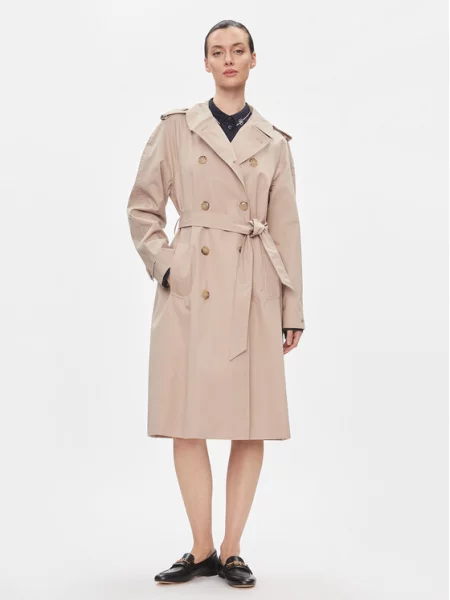 Tommy Hilfiger Trenčkot Cotton Classic Trench béžová