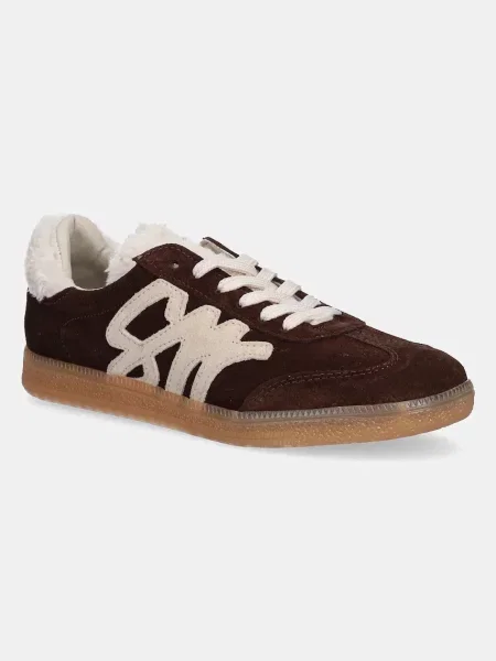Steve Madden sneakers din piele întoarsă ELORA maro