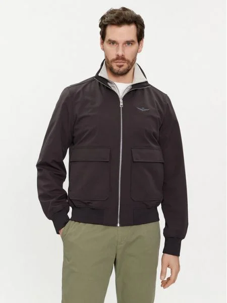Aeronautica Militare Bomber dzseki Regular Fit szürke