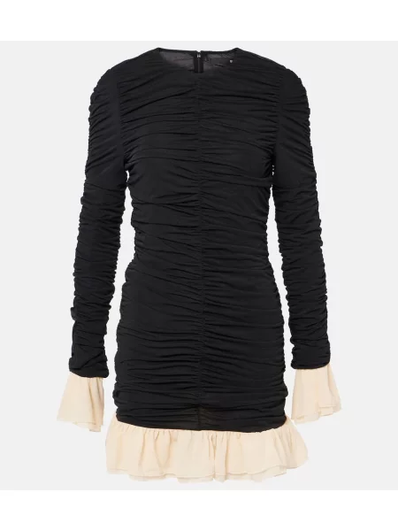 Rochie Rotate cu volane negru