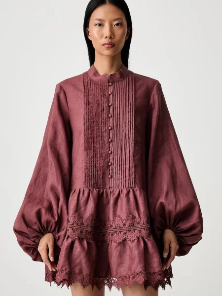 Bardot rochie din in ANTONIA