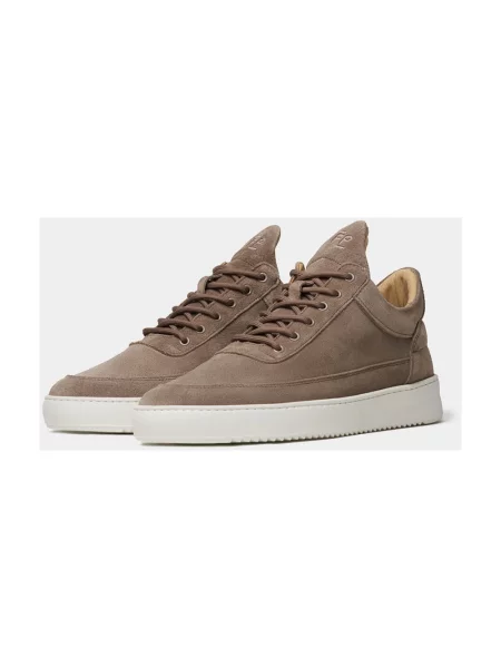 Filling Pieces sneakersy zamszowe Low Top Suede beżowy brązowe