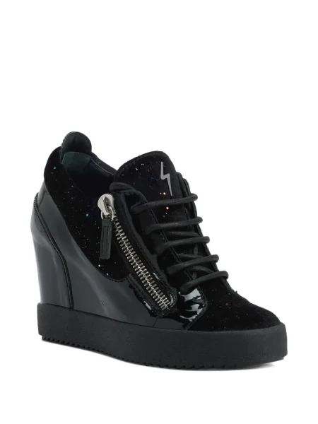 Sneakerși Giuseppe Zanotti cu pană negru