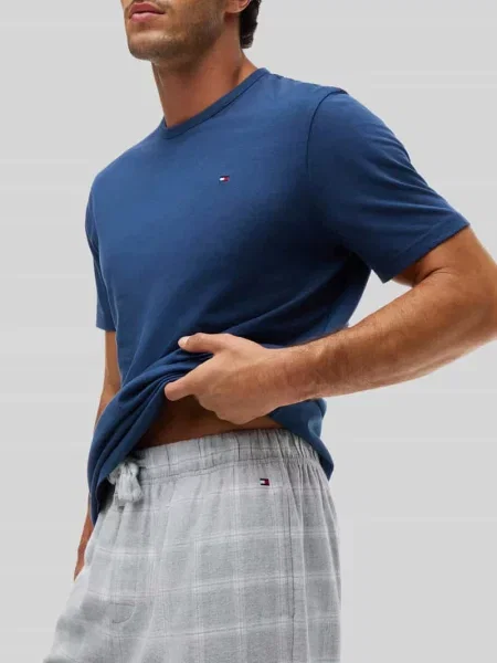Spodnie od piżamy o kroju relaxed fit z czystej bawełny Tommy Hilfiger