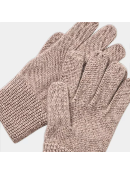 Rękawiczki Brooks Brothers z kaszmiru beżowe