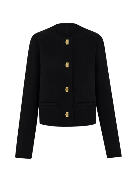 Geacă Ferragamo de lână negru