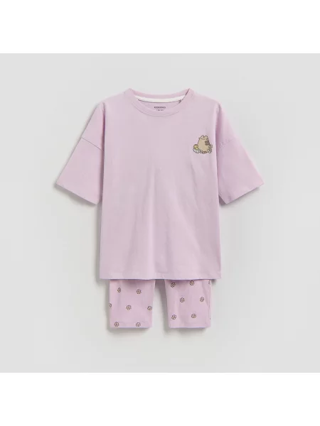 Reserved Dvoudílné pyžamo Pusheen hroznová