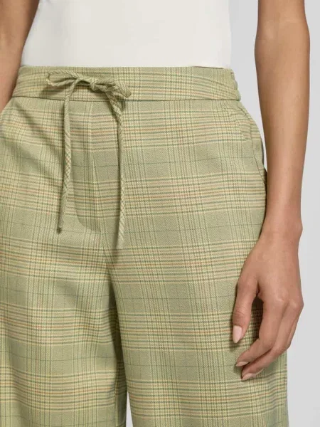 Spodnie materiałowe o kroju wide fit z domieszką model Joli' Ichi