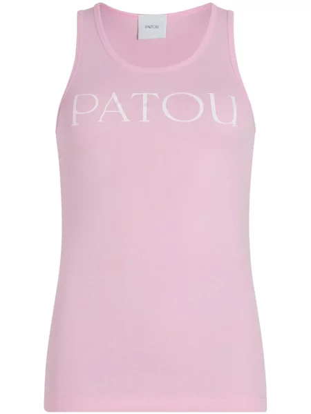 Top Patou cu imagine roz