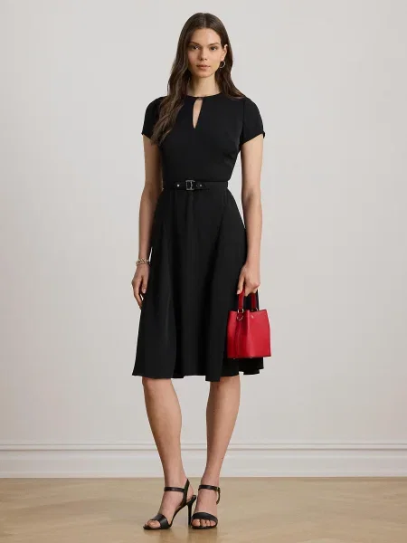 LAUREN RALPH LAUREN Rochie cocktail Flare Fit negru