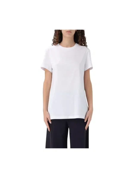 Koszulka Max Mara z kamieniami biała