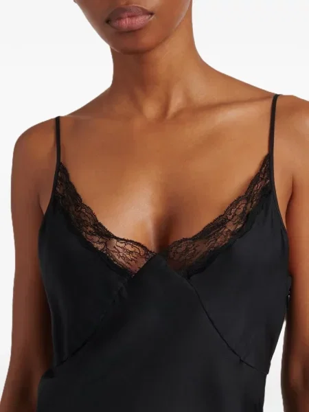 Rochie The Row cu decolteu în V negru