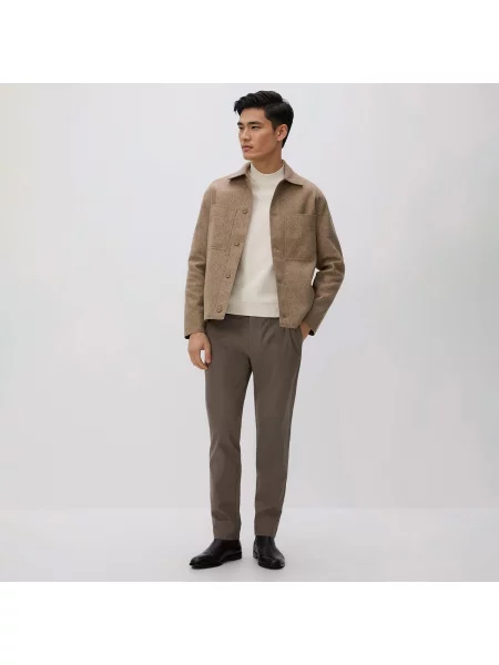 Reserved Kalhoty chino slim fit kávová