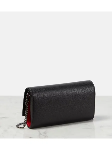 Colier Christian Louboutin din piele negru