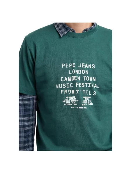 Tričko Pepe Jeans zelená
