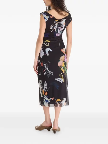 Rochie midi Desigual cu imagine negru