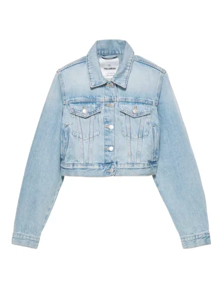 Pull&Bear Geacă de primăvară-toamnă deschis albastru