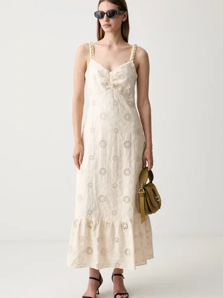 Pedro del Hierro rochie din bej