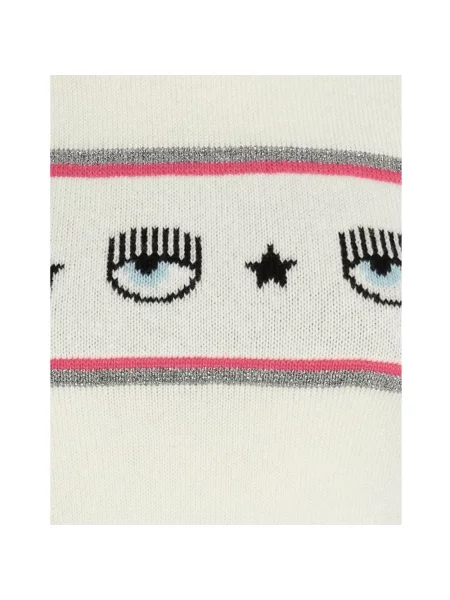 Sukienka Chiara Ferragni Collection z krótkim rękawem biała