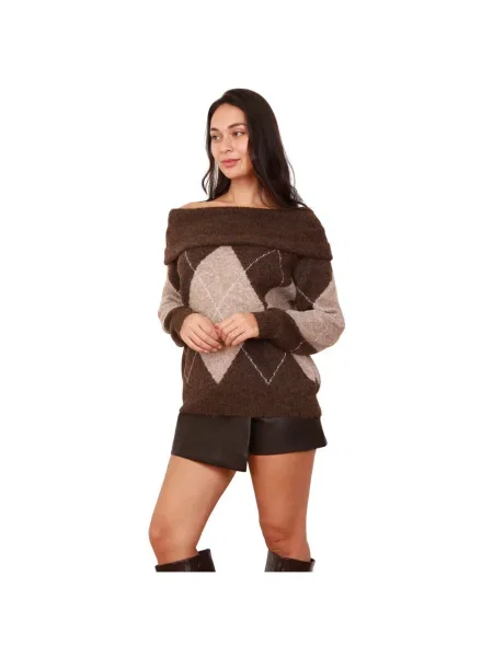 Pulover La Modeuse maro
