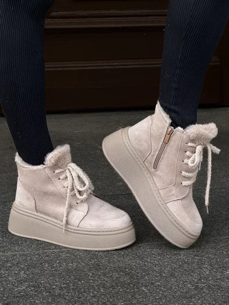 Замшеві Черевики INNOE бежевий