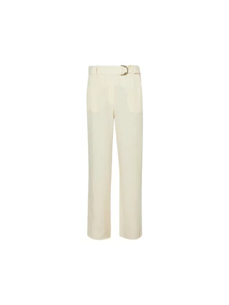 Spodnie Liu Jo z lyocellu beżowe