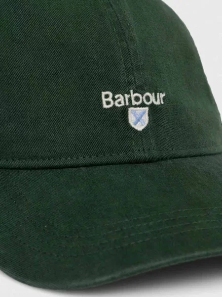 Barbour czapka z daszkiem z aplikacją zielony