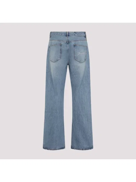 Jeansy straight leg Jacquemus niebieskie