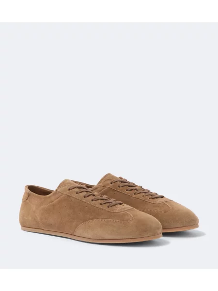Sneakerși Common Projects din piele de căprioară bej