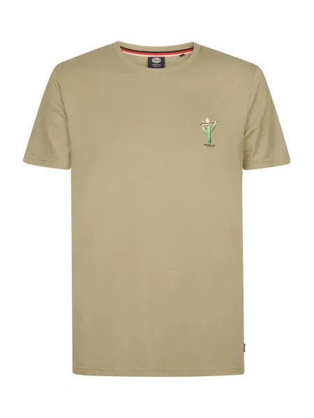 Petrol Industries Tričko světlemodrá / brokátová / jedle / světle zelená