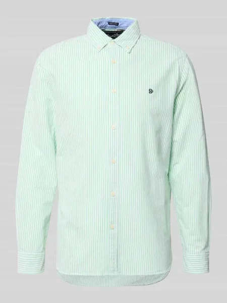 Koszula casual z kołnierzem rewersowym krój regular fit Superdry zielona