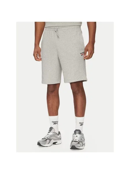 Reebok Športne kratke hlače Regular Fit siva