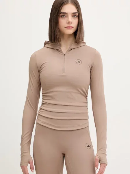 Adidas by Stella McCartney hanorac de antrenament bej