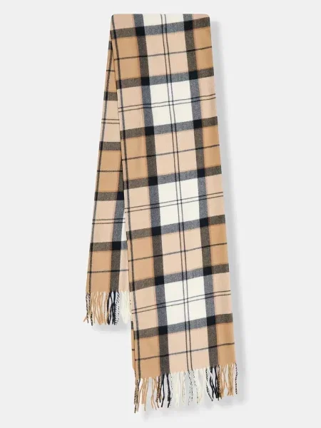 Barbour Szal Hailes beige brązowa
