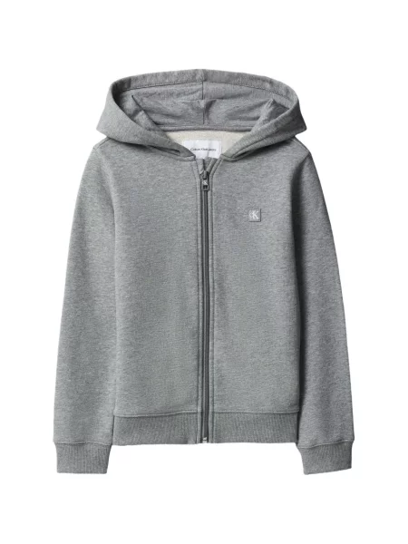 Bluza z kapturem dziecięca Calvin Klein szara