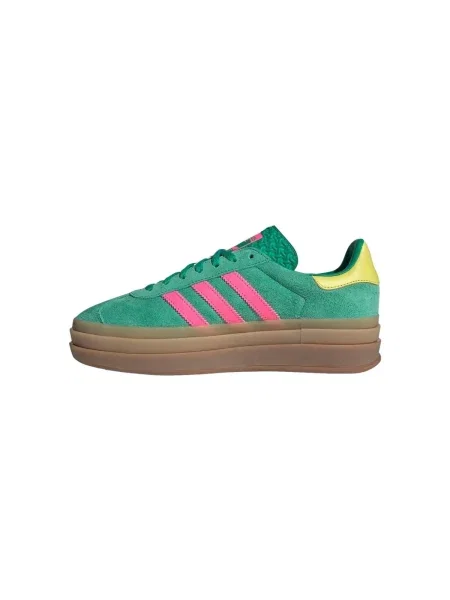 Adidas Originals sneakers din piele intoarsă Gazelle Bold verde