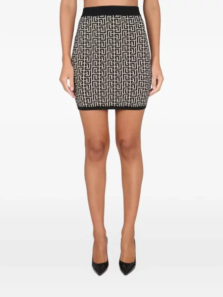 Fusta mini Balmain negru