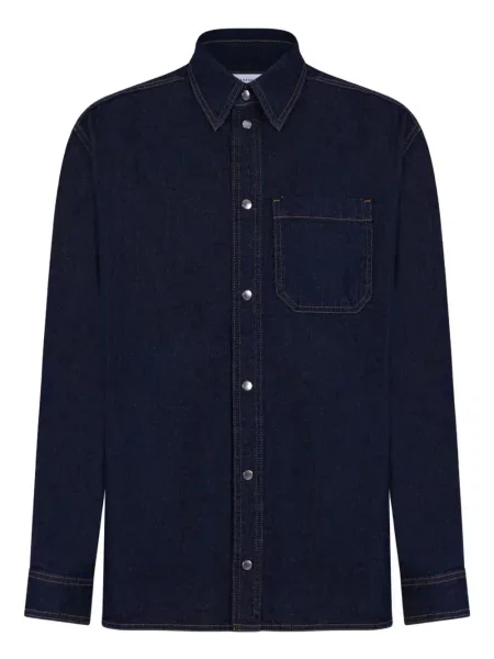 Košile Maison Kitsuné modrá