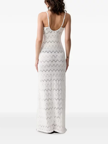 Rochie maxi Vilebrequin tricotate alb