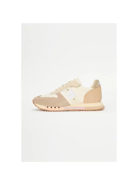 Sneakersy Blauer zamszowe beżowe