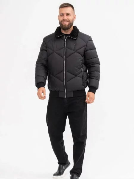Пуховик D&v Couture черный