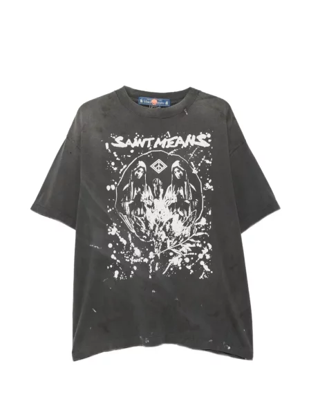 Tricou Saint Mxxxxxx zdrențuiți gri