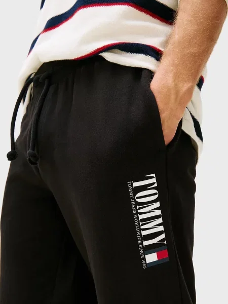 Штани Tommy Jeans чорні