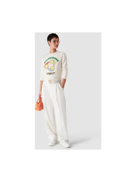 Sweter Casablanca wełniany beżowy