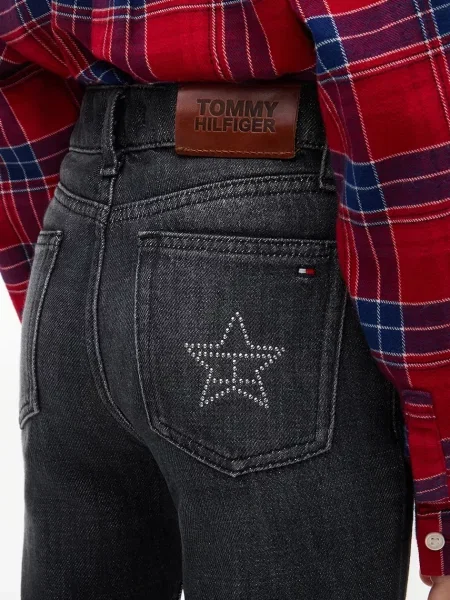 Tommy Hilfiger дънки flare за деца FLARE черно
