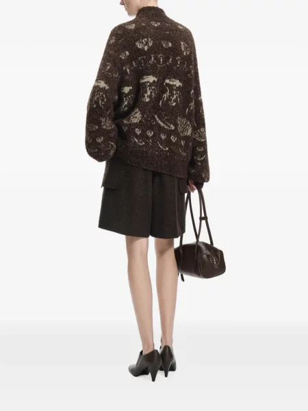 Cardigan Jnby din jacard maro