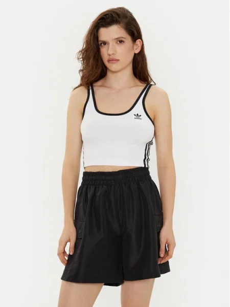 Топ Adidas на райета бяло