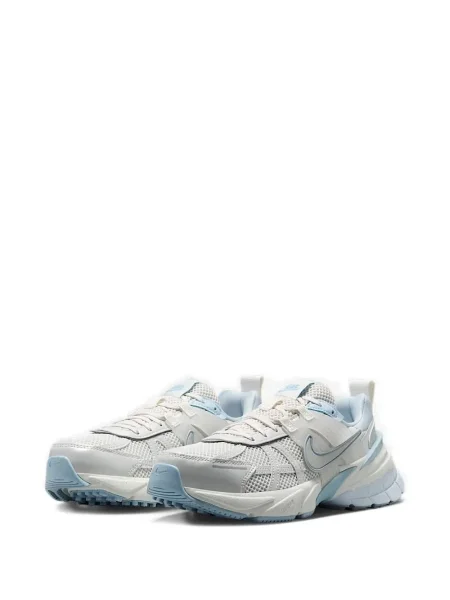 Prugasta vesta Nike s okruglim izrezom od flisa crvena